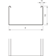 6063454 OBO SKSU 130 FS Kabelrinne SKSU ungelocht + Verbinderlochung 110x300x300 Produktbild Additional View 1 S