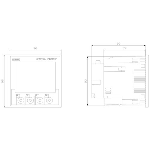 7KM4212-0BA00-3AA0 Siemens Sentron PAC4200 LCD Produktbild Additional View 1 L