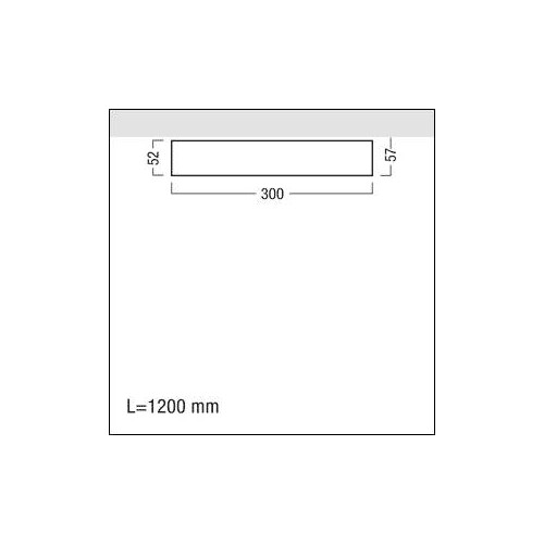 42182128 Zumtobel MIREL-L A 37W LED840 L1200 EVG Anbauleuchte Produktbild Additional View 3 L