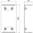 6279373 OBO GA-E70130EL EndstÃŒck symmetrisch 70x130mm Aluminium eloxiert Produktbild Additional View 1 S