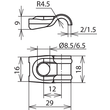 202001 DEHN Einschraubenüberleger DEHNQUICK NIRO f. Rd 6-10mm B 8,5mm Produktbild Additional View 2 S