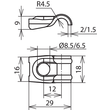 202001 DEHN Einschraubenüberleger DEHNQUICK NIRO f. Rd 6-10mm B 8,5mm Produktbild Additional View 1 S