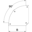 7138506 OBO DFBM 90 300 FS Deckel Bogen 90° für Bogen RBM 90 300 B=300mm Stahl b Produktbild Additional View 1 S