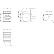 3LD2022-0TK11 Siemens Haupt-/Not-Aus- Schalter 3-pol. IU=16A, 7,5kW Vierlochb. Produktbild Additional View 2 S