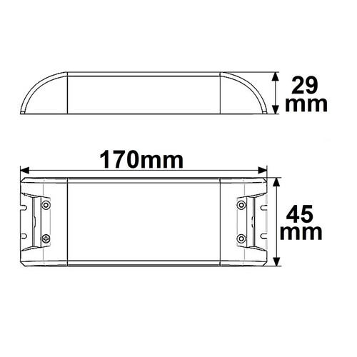 112022 Isoled Trafo 12V/DC 0-75W 170x45x29mm Produktbild Additional View 1 L