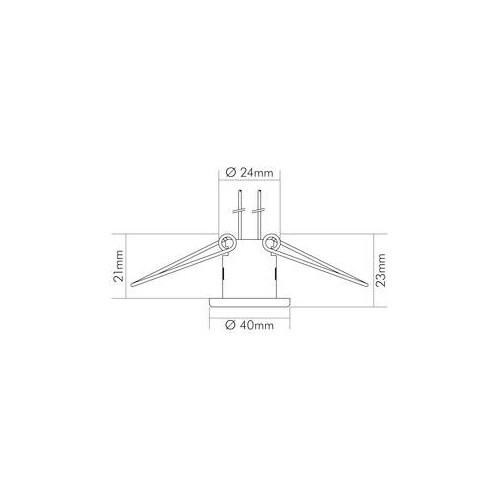 1751301400 Nobile Einbauleuchte C392 Edelstahl für Sternenhimmel Produktbild Additional View 3 L