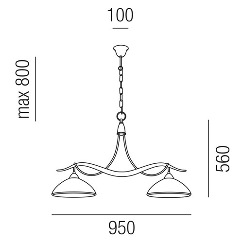 28102/95 Leuchtwurm Hängeleuchte Traviata Produktbild Additional View 1 L