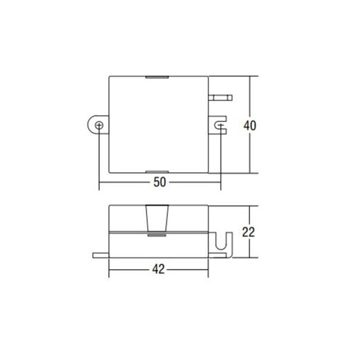 24-122812 Molto Luce LED Konverter 6W 24VDC 250mA 42x40x22 Produktbild Additional View 1 L