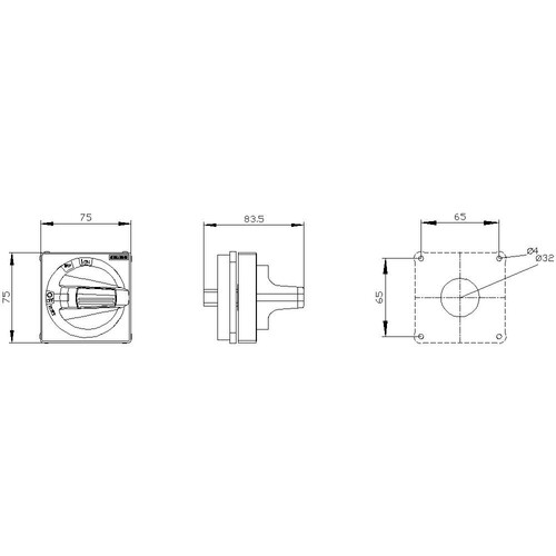 8UD1721-0AB15 Siemens Handhabe mit Sichtblende NOT-HALT Produktbild Additional View 1 L