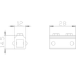 8UD1900-2DA00 Siemens Zwischenstück 8x8mm für Türkupplungsdrehantrieb Produktbild Additional View 1 S