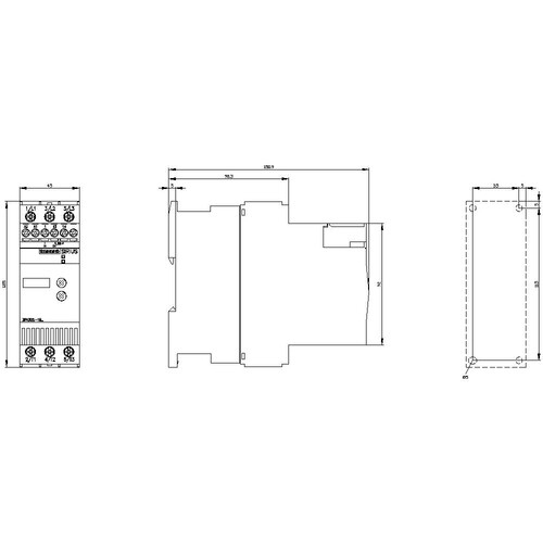 3RW3028-1BB04 SIEMENS Sirius Sanftstart S0, 38A, 18,5KW/400V Produktbild Additional View 2 L