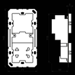 SO7522EINS Jung Rasierer-Steckdosen- einsatz Produktbild Additional View 1 S