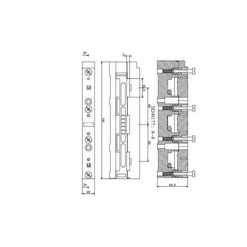 8US1923-3AA01 Siemens Sammelschienen- halter 3-pol. für 12X5(10)-30X5(10) Produktbild Additional View 1 L