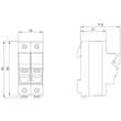 3NW7023-4 Siemens Zylindersicherungs- halter 10x38 1000V 30A 2-pol PV Anwendun Produktbild Additional View 1 S