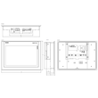 6AV2124-0MC01-0AX0 Siemens Simatic HMI TP1200 COMFORT, COMFORT PANEL, TOUCH Produktbild Additional View 2 S