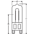 4008321703552 Osram 25W G9 Halopin OVEN 300Grad (66725) Produktbild Additional View 2 S