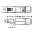 750-975 Wago ETHERNET-Stecker RJ-45 IP20 Ethernet 10/100 Mbit/s feldkonfektionier Produktbild Additional View 1 S