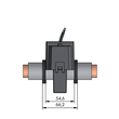 855-5005/400-001 WAGO Kabelumbau- Stromwandler 400A 5A 3m lang Produktbild Additional View 1 S