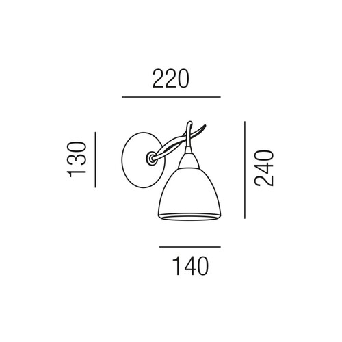 28130/24 Leuchtwurm traviata WL 1xE14 28W Produktbild Additional View 1 L