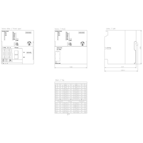 6ES7318-3EL01-0AB0 Siemens Simatic S7 CPU 319-3 PN/DP Produktbild Additional View 1 L