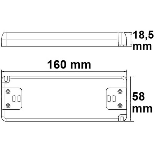 LED Trafo 24V/DC, 0-30W, ultraflach, SELV