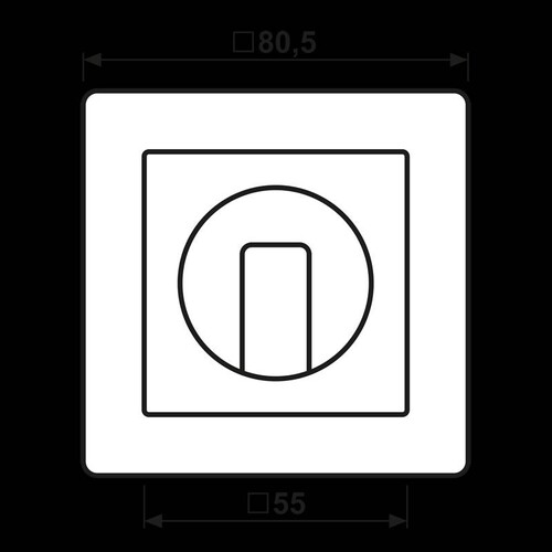 AS1541WW Jung Abdeckung f. Drehschalter Produktbild Additional View 1 L