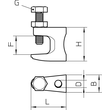 1488090 OBO FL3-G M12 TG Trägerschraubklammer mit Innengewinde M1 Produktbild Additional View 1 S