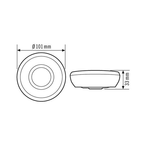 EB10430442 ESYLUX PD 360/8 KNX Basic AP Decken-Präsenzmelder 360° Produktbild Additional View 1 L