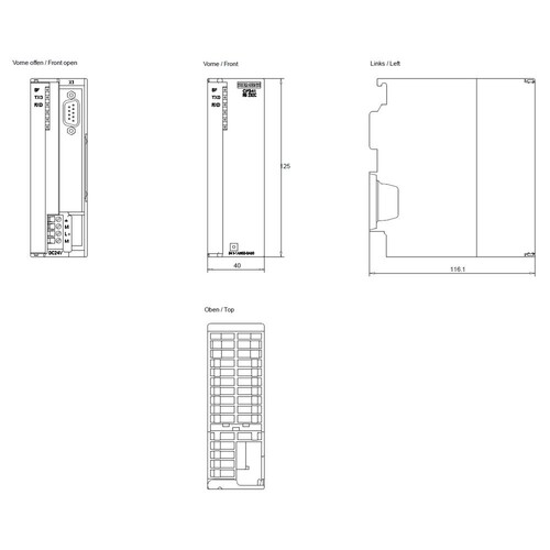 6ES7341-1AH02-0AE0 Siemens Simatic S7 Kommunikationsprozessor Produktbild Additional View 1 L