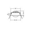 12262073 Brumberg Basic LED 350mA LED-Einbaustrahler 7W 2700K 38° Produktbild Additional View 1 S