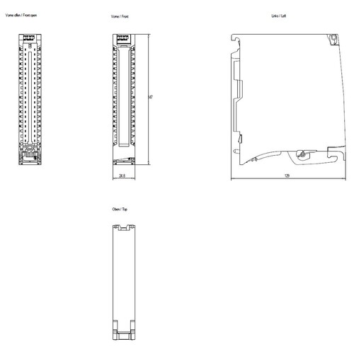 6ES7523-1BL00-0AA0 SIEMENS Simatic S7-1500 Digitalein-/Ausgabemodul Produktbild Additional View 2 L