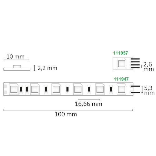 112247 ISOLED 5m LED-Flexband 24V 14,4W IP20 WW Produktbild Additional View 2 L