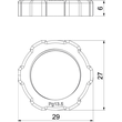 2043130 Obo 116 PG13.5 Gegenmutter PG13,5  Polystyrol  lichtgrau 7035 Produktbild Additional View 1 S