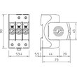 5093511 Obo V50 3 280 CombiController V50 dreipolig 280V B+C Typ 1+2 Produktbild Additional View 1 S