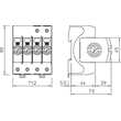 5095253 Obo V20 3+NPE 280 Surge- Controller V20 dreipolig mit NPE 2 Typ 2 Produktbild Additional View 1 S