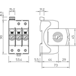 5095283 Obo V20 3+FS 280 SurgeController V20 dreipolig mit FS 280V Produktbild Additional View 1 S