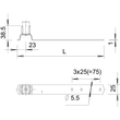 5215552 Obo 157 F VA 230 Dachleitungshalter    Edelstahl, rostfr Produktbild Additional View 1 S