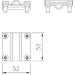 5312035 Obo 251 8 10 Kreuzverbinder  8 10mm  Stahl tauchfeuerverzinkt Produktbild Additional View 1 S