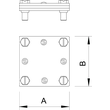 5314518 Obo 255 30 Kreuzverbinder  30mm Stahl tauchfeuerverzinkt Produktbild Additional View 1 S