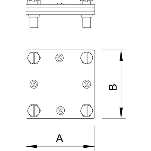 5314518 Obo 255 30 Kreuzverbinder  30mm Stahl tauchfeuerverzinkt Produktbild Additional View 1 L