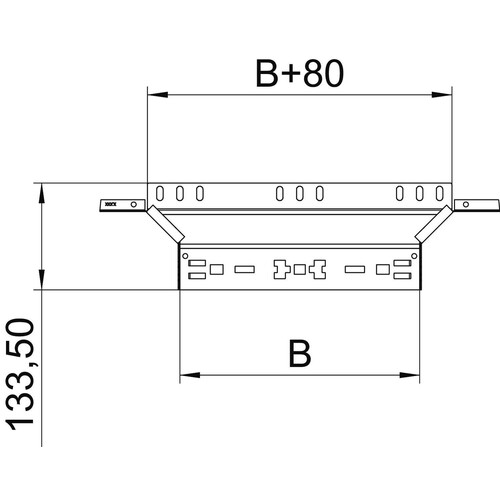 6041924 Obo RAAM 130 FS Anbau Abzweigstück mit Schnellverbindung 110x Produktbild Additional View 1 L