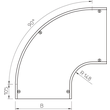 7129688 Obo DFB 90 400 FS Deckel Bogen 90° mit Drehriegeln, für RB 90 400 B400 Produktbild Additional View 1 S