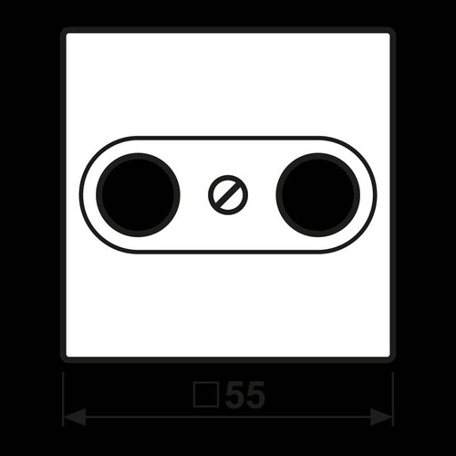 A561PLTVMO JUNG Abdeckung f. Antennen-Steckdose Produktbild Additional View 1 L