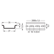 210-115 WAGO TRAGSCHIENE 35x7,5x1x2000MM, GELOCHT Produktbild Additional View 1 S