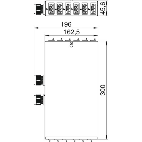 6108010 OBO UVS 6S6W2 Unterflurverteiler Stahl Produktbild Additional View 1 L