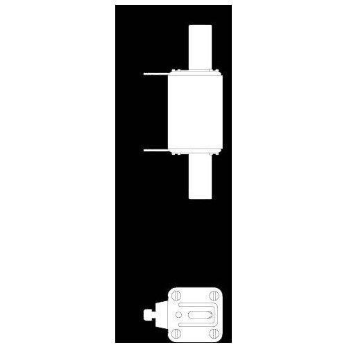 3NA7230 Siemens NH-Sicherungseinsatz Gr.2 100A  AC500V/DC440V Kombikennmeld. Produktbild Additional View 2 L