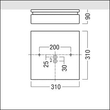 42182929 Zumtobel PERLUCE O LED2200-840 Q310 LDE IP54 WH Wannenleuchte mit op. Produktbild Additional View 3 S
