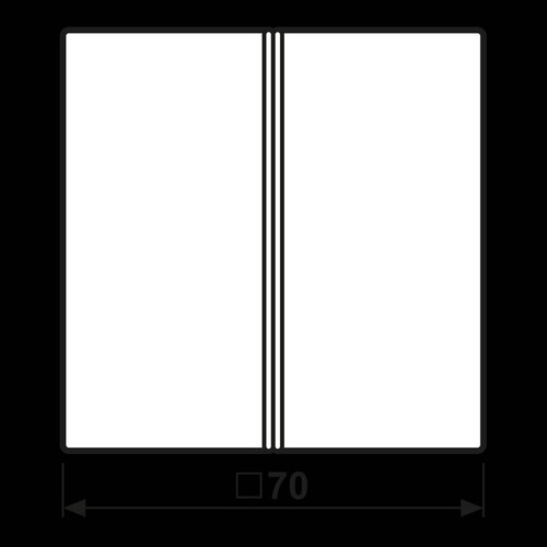 ES2402TSA EURO UNITECH Tastensatz komplett 2fach Produktbild Additional View 1 L