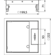 7405191 Obo GES4M 2 10U Geräteeinsatz für Universalmontage   Edelstahl, rostf Produktbild Additional View 1 S