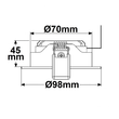 111833 ISOLED LED Downlight WW 6W 120° 3000K inkl. Trafo Produktbild Additional View 1 S